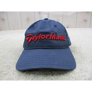 TaylorMade Hat Cap Fitted One Size Strap Back Blue Red Golf Golfer Mens